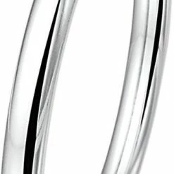 Beste Verkoop 🔥 The Jewelry Collection Bangle Dop 7 X 60 Mm Ovale Buis - Zilver ❤️