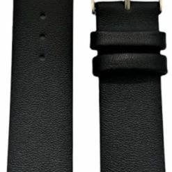 Promo ⭐ Horlogeband-20mm-echt Leer-zwart-recht-zacht-plat-20 Mm 👍 -Sieraden-horloges Winkel 350x840