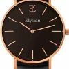 Beste deal β€οΈ Elysian - Dames Horloge - Rose Goud Zwart Leer - Waterdicht - 36mm π 2 Beste deal β€οΈ Elysian - Dames Horloge - Rose Goud Zwart Leer - Waterdicht - 36mm π -Sieraden-horloges Winkel 373x840