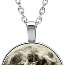 Gloednieuw ✔️ MC Living Ketting Glas - Maan 😀 -Sieraden-horloges Winkel 373x840 2