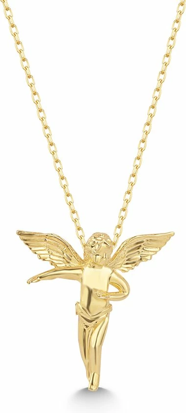 Promo π€© Senay Diamonds And Gold Fancy Ketting Engel, Neckless Angel (14 Karaat Goud) Tijdloos Spiritueel Collier Trendy Energetisch Minimalistisch Massief Goud Bedel Meisje | Cadeau Voor Vrouw π 5 Promo π€© Senay Diamonds And Gold Fancy Ketting Engel, Neckless Angel (14 Karaat Goud) Tijdloos Spiritueel Collier Trendy Energetisch Minimalistisch Massief Goud Bedel Meisje | Cadeau Voor Vrouw π - Afbeelding 3