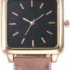 Beste recensies van 🥰 Fashion Favorite Vesper Black Square Horloge | Oudroze | Vierkant | Kunstleer | Ø 30 Mm ⭐ -Sieraden-horloges Winkel 385x840