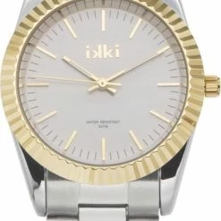 Coupon ⭐ IKKI BRONX BX06 Horloge - Zilver/Goud ⭐