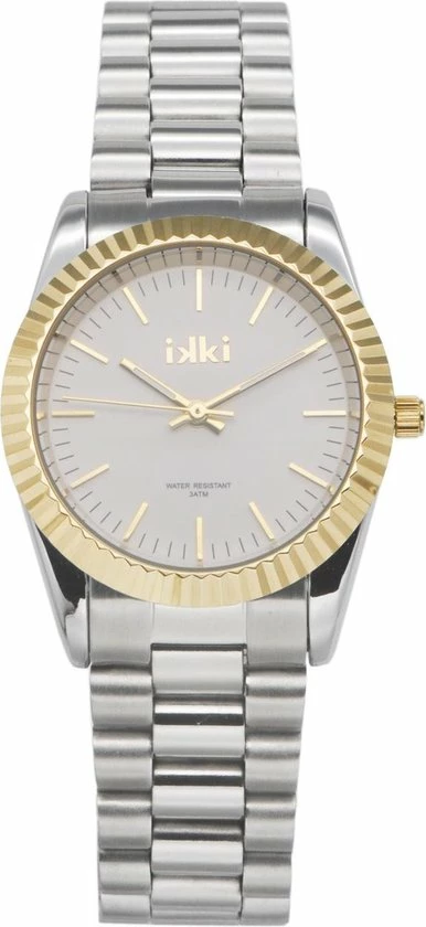 Coupon ⭐ IKKI BRONX BX06 Horloge - Zilver/Goud ⭐ 3 Coupon ⭐ IKKI BRONX BX06 Horloge - Zilver/Goud ⭐