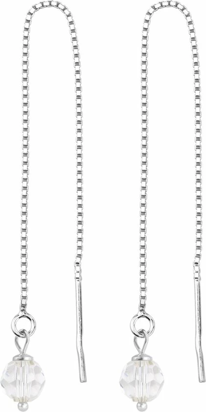 Nieuw 🤩 ARLIZI 1053 Doortrekoorbellen Swarovski Kristal - Dames - 925 Sterling Zilver - 6 Cm - Transparant 🤩 3 Nieuw 🤩 ARLIZI 1053 Doortrekoorbellen Swarovski Kristal - Dames - 925 Sterling Zilver - 6 Cm - Transparant 🤩