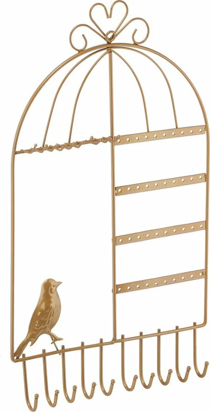 Groothandel β Relaxdays Sieradenhouder Muur - Sieradenrekje - Rekje Voor Kettingen - Sieraden Organizer - Goud π 10 Groothandel β Relaxdays Sieradenhouder Muur - Sieradenrekje - Rekje Voor Kettingen - Sieraden Organizer - Goud π - Afbeelding 8
