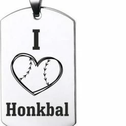 Beste Pirce 🎁 MC Living Ketting RVS - I Love Honkbal 🛒