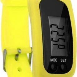 Beste recensies van 🎉 Fako® - Horloge - LCD - Stappenteller Armband - Gesp - Geel - Sinterklaas & Kerst 💯