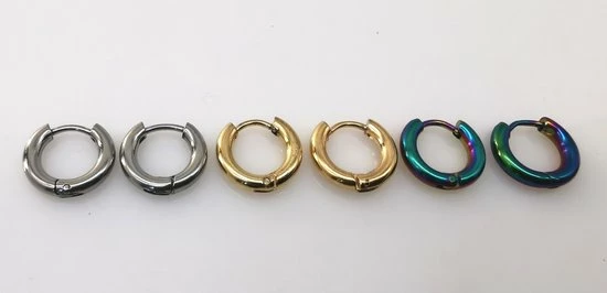 Begroting π Lili 41 Stalen - Oorringen - Goudkleur -Ø 8 Mm X D 2.5 Mm. Geschikt Voor Zowel Mannen Als Vrouwen π 6 Begroting π Lili 41 Stalen - Oorringen - Goudkleur -Ø 8 Mm X D 2.5 Mm. Geschikt Voor Zowel Mannen Als Vrouwen π - Afbeelding 4