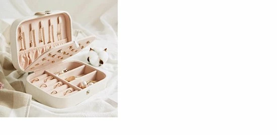 Goedkoop 𧨠A&K Luxe Sieradenbox Opberger - Sieraden Doos - Juwelen Doos - Opbergbox - Reis Juwelen Opbergdoos - Leer Zacht Roze - Ketting/Oorbellen/Ring/Horloge - Dames/Meisjes π 4 Goedkoop 𧨠A&K Luxe Sieradenbox Opberger - Sieraden Doos - Juwelen Doos - Opbergbox - Reis Juwelen Opbergdoos - Leer Zacht Roze - Ketting/Oorbellen/Ring/Horloge - Dames/Meisjes π - Afbeelding 2