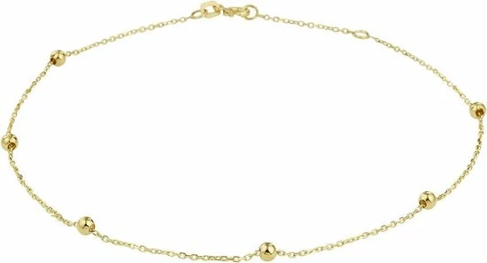 Nieuw π Marie-Celeste Enkelbandje Bolletjes 1,0 Mm 24 - 26 Cm - Goud π 3 Nieuw π Marie-Celeste Enkelbandje Bolletjes 1,0 Mm 24 - 26 Cm - Goud π