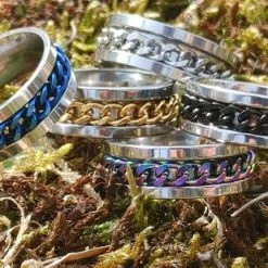 Beste deal 🔥 Ocean Of Motion - Anxiety Ring - Stress Ring - Fidget Ring - Spinner Ring - Fidget Toys - Ring - Ringen - Fles Opener - Bier Opener - Titanium - Ketting - Zilver - Ringmaat 60/19.00 Mm - Dames - Heren 😉 -Sieraden-horloges Winkel 550x309 32