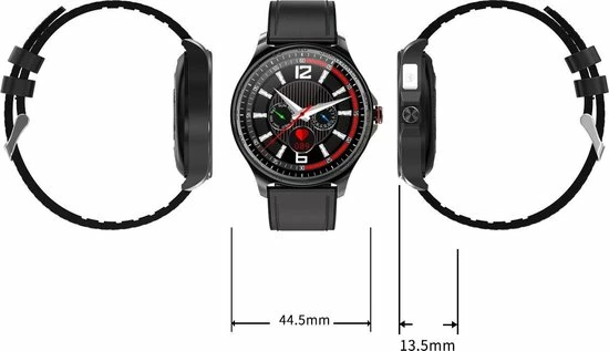 Goedkoop 🛒 Belesy® MARS - Smartwatch Dames - Smartwatch Heren - Horloge - Bloeddruk - ECG - Stappenteller - 1.3 Inch - Kleurenscherm - Full Touch - Zilver - Staal - Schakel 🔔 20 Goedkoop 🛒 Belesy® MARS - Smartwatch Dames - Smartwatch Heren - Horloge - Bloeddruk - ECG - Stappenteller - 1.3 Inch - Kleurenscherm - Full Touch - Zilver - Staal - Schakel 🔔 - Afbeelding 18