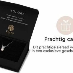 Top 10 ✨ Yolora Dames Ketting Met Hanger - Kalpa Camaka Parel En Kristallen - Zilverkleurig - 18K Witgoud Verguld - Vrouwen Collier Zilver - Sieraden - Luxe Giftbox - Geschenkdoos - Cadeau Doos - Exclusieve Geschenkverpakking - Mooie Cadeauverpakking ✔️ -Sieraden-horloges Winkel 550x332 2
