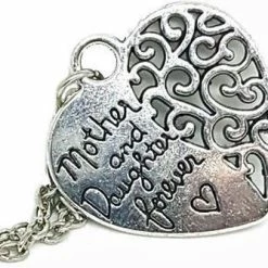 Promo 💯 Tesoro Mio Michel "Lange Ketting Hart Hanger Zilver ""moeder, Dochter Voor Altijd""" 🔔 -Sieraden-horloges Winkel 550x334