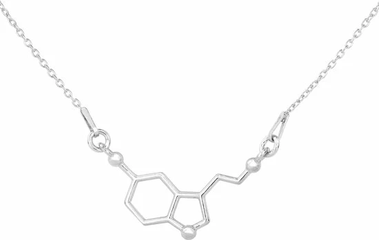 Begroting ✨ ARLIZI 1538 Ketting Serotonine Molecuul Hanger - Dames - 925 Zilver - 44 Cm 🥰 3 Begroting ✨ ARLIZI 1538 Ketting Serotonine Molecuul Hanger - Dames - 925 Zilver - 44 Cm 🥰