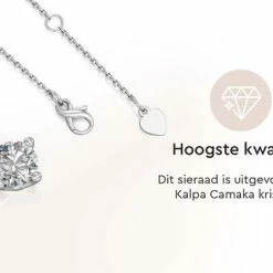 Uitgang 😍 Yolora Dames Ketting Met Hanger En Kalpa Camaka Kristal - Zilver Kleurig - 18K Witgoud Verguld - Cadeauverpakking 🌟 -Sieraden-horloges Winkel 550x366 11