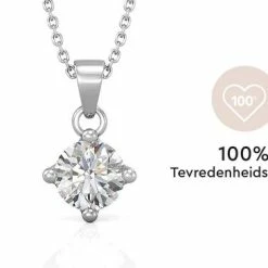 Uitgang 😍 Yolora Dames Ketting Met Hanger En Kalpa Camaka Kristal - Zilver Kleurig - 18K Witgoud Verguld - Cadeauverpakking 🌟 -Sieraden-horloges Winkel 550x366 12