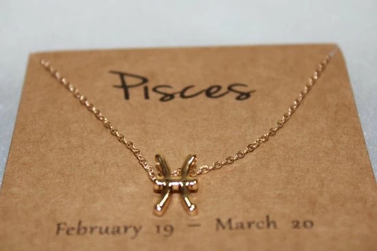 Begroting 🤩 Bixorp Stars Vissen / Pisces Ketting Goudkleurig - Sterrenbeeld Hanger - Cadeau Voor Haar - Cadeau Voor Sinterklaas - Cadeau Voor Kerst ✨ 4 Begroting 🤩 Bixorp Stars Vissen / Pisces Ketting Goudkleurig - Sterrenbeeld Hanger - Cadeau Voor Haar - Cadeau Voor Sinterklaas - Cadeau Voor Kerst ✨ - Afbeelding 2