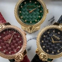 Begroting π Versus Versace Mouffetard Gold Green Swarovski - Dameshorloge - VSPLK1620 - Goud - Green - RVS Mesh Horlogeband - 38 MM β 14 Begroting π Versus Versace Mouffetard Gold Green Swarovski - Dameshorloge - VSPLK1620 - Goud - Green - RVS Mesh Horlogeband - 38 MM β -Sieraden-horloges Winkel 550x366 32