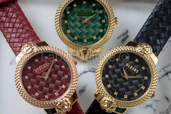 Begroting π Versus Versace Mouffetard Gold Green Swarovski - Dameshorloge - VSPLK1620 - Goud - Green - RVS Mesh Horlogeband - 38 MM β 8 Begroting π Versus Versace Mouffetard Gold Green Swarovski - Dameshorloge - VSPLK1620 - Goud - Green - RVS Mesh Horlogeband - 38 MM β - Afbeelding 6
