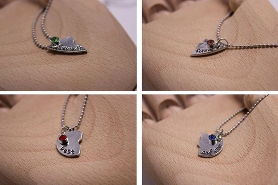 Goedkoop π Bixorp Friends BFF Ketting Voor 4 Met Zilverkleurig Hartje En Kristalletjes !XXL Variant! - Vriendschapsketting Meisjes - Best Friends Ketting Vriendschap Cadeau Voor Vier β 10 Goedkoop π Bixorp Friends BFF Ketting Voor 4 Met Zilverkleurig Hartje En Kristalletjes !XXL Variant! - Vriendschapsketting Meisjes - Best Friends Ketting Vriendschap Cadeau Voor Vier β - Afbeelding 8