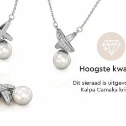 Top 10 ✨ Yolora Dames Ketting Met Hanger - Kalpa Camaka Parel En Kristallen - Zilverkleurig - 18K Witgoud Verguld - Vrouwen Collier Zilver - Sieraden - Luxe Giftbox - Geschenkdoos - Cadeau Doos - Exclusieve Geschenkverpakking - Mooie Cadeauverpakking ✔️ -Sieraden-horloges Winkel 550x366 41