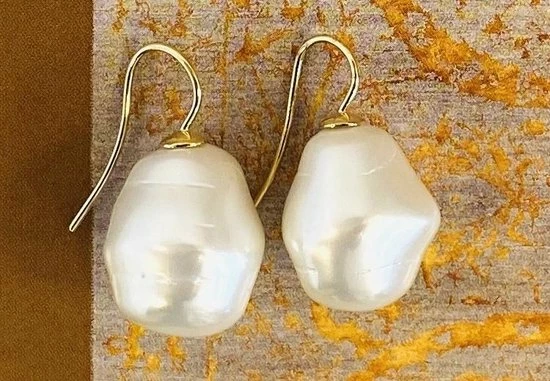 Flash-uitverkoop 🥰 Chic Le Freak Barok Parel Oorbellen Groot Roomwit/goud 🥰 6 Flash-uitverkoop 🥰 Chic Le Freak Barok Parel Oorbellen Groot Roomwit/goud 🥰 - Afbeelding 4