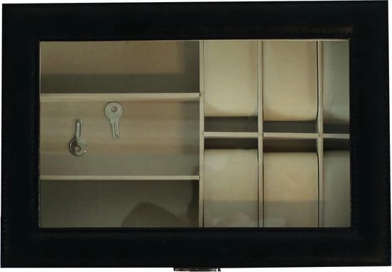 Groothandel 🧨 C.T. Horlogebox Voor 6 Horloges En 3 Brillen - 8 Cm X 30 Cm X 20,6 Cm 🥰 6 Groothandel 🧨 C.T. Horlogebox Voor 6 Horloges En 3 Brillen - 8 Cm X 30 Cm X 20,6 Cm 🥰 - Afbeelding 4