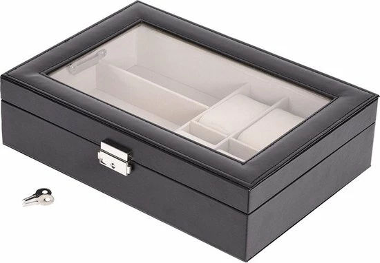 Groothandel 🧨 C.T. Horlogebox Voor 6 Horloges En 3 Brillen - 8 Cm X 30 Cm X 20,6 Cm 🥰 8 Groothandel 🧨 C.T. Horlogebox Voor 6 Horloges En 3 Brillen - 8 Cm X 30 Cm X 20,6 Cm 🥰 - Afbeelding 6