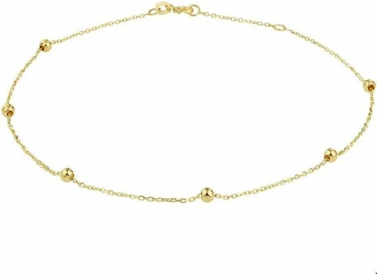 Nieuw π Marie-Celeste Enkelbandje Bolletjes 1,0 Mm 24 - 26 Cm - Goud π 11 Nieuw π Marie-Celeste Enkelbandje Bolletjes 1,0 Mm 24 - 26 Cm - Goud π - Afbeelding 9