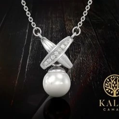 Top 10 ✨ Yolora Dames Ketting Met Hanger - Kalpa Camaka Parel En Kristallen - Zilverkleurig - 18K Witgoud Verguld - Vrouwen Collier Zilver - Sieraden - Luxe Giftbox - Geschenkdoos - Cadeau Doos - Exclusieve Geschenkverpakking - Mooie Cadeauverpakking ✔️ -Sieraden-horloges Winkel 550x411 3