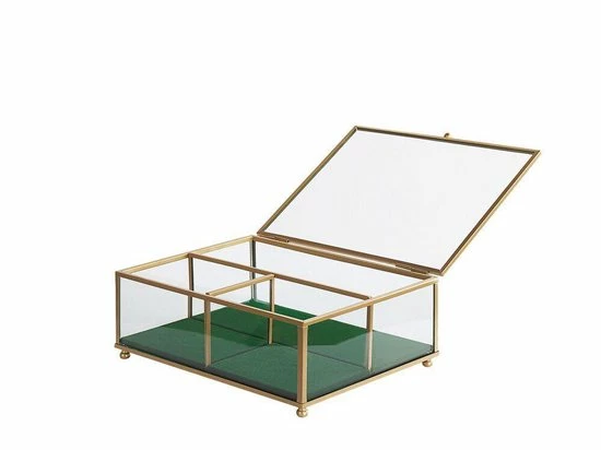 Promo 𧨠Beliani SAINTES - Sieradendoos - Goud - Glas π― 5 Promo 𧨠Beliani SAINTES - Sieradendoos - Goud - Glas π― - Afbeelding 3