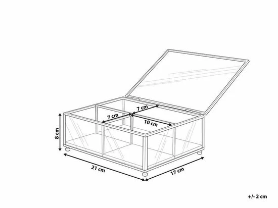 Promo 𧨠Beliani SAINTES - Sieradendoos - Goud - Glas π― 8 Promo 𧨠Beliani SAINTES - Sieradendoos - Goud - Glas π― - Afbeelding 6