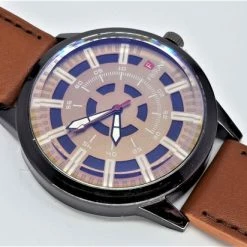 Groothandel 🧨 Lili 41 FabSuna Horloge, Cognac Skai Band, Pendelwijzers, Gespsluiting 😀 -Sieraden-horloges Winkel 550x412 19