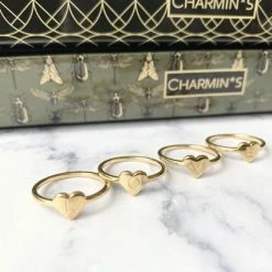 Top 10 🤩 Charmin S CHARMIN’S - INITIALEN - ZEGELRING - HARTJE - GOLDPLATED - LETTER M - STAINLESS STEEL - WATERPROOF ⌛ -Sieraden-horloges Winkel 550x412 2