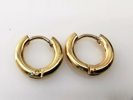 Begroting π Lili 41 Stalen - Oorringen - Goudkleur -Ø 8 Mm X D 2.5 Mm. Geschikt Voor Zowel Mannen Als Vrouwen π 3 Begroting π Lili 41 Stalen - Oorringen - Goudkleur -Ø 8 Mm X D 2.5 Mm. Geschikt Voor Zowel Mannen Als Vrouwen π