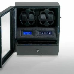 Aanbiedingen ✨ ROOGS Horlogeopwinder, ⌚ Watchwinder, Horloge Winder Box Voor 4 Automatische Uurwerken 💯