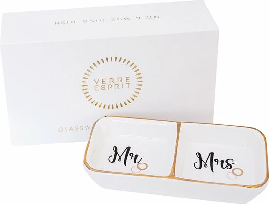 Beste Pirce β€οΈ Verre Esprit Mr En Mrs Sieradenhouder – 11.5 X 5.5 Cm – Keramische Dubbele Ringhouder - Inclusief Geschenkdoos π 3 Beste Pirce β€οΈ Verre Esprit Mr En Mrs Sieradenhouder – 11.5 X 5.5 Cm – Keramische Dubbele Ringhouder - Inclusief Geschenkdoos π