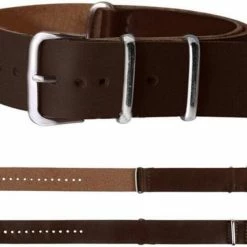 Hete verkoop ✨ Merkloos 20mm Leder Nato Strap - Donker Bruin Vintage James Bond - Nato Strap Collectie Leer - Mannen - Lederen Horlogeband - Donkerbruin 20 Mm Bandbreedte Voor Seiko Casio Omega Rolex Tudor En Meer! 😉 -Sieraden-horloges Winkel 550x428