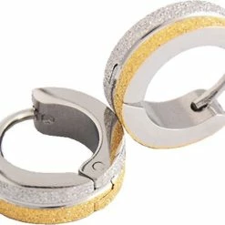 Top 10 🧨 Fako Bijoux® - Oorbellen - Oorringen - Stainless Steel - Glitter - Mat - Zilverkleurig 😍