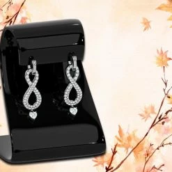 Flash-uitverkoop 🌟 Malinsi Oorbellen Dames - Infinity Liefde - Zirkonia Stenen - Meisje - Zilver Messing - Verjaardag - Cadeau Voor Haar - Vrouw - Sinterklaas & Kerst ⭐ -Sieraden-horloges Winkel 550x440 6