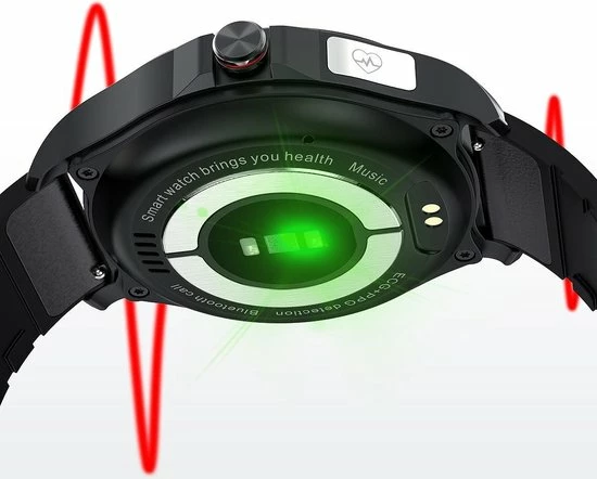 Goedkoop 🛒 Belesy® MARS - Smartwatch Dames - Smartwatch Heren - Horloge - Bloeddruk - ECG - Stappenteller - 1.3 Inch - Kleurenscherm - Full Touch - Zilver - Staal - Schakel 🔔 22 Goedkoop 🛒 Belesy® MARS - Smartwatch Dames - Smartwatch Heren - Horloge - Bloeddruk - ECG - Stappenteller - 1.3 Inch - Kleurenscherm - Full Touch - Zilver - Staal - Schakel 🔔 - Afbeelding 20