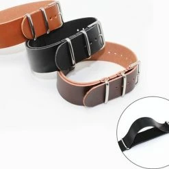 Hete verkoop ✨ Merkloos 20mm Leder Nato Strap - Donker Bruin Vintage James Bond - Nato Strap Collectie Leer - Mannen - Lederen Horlogeband - Donkerbruin 20 Mm Bandbreedte Voor Seiko Casio Omega Rolex Tudor En Meer! 😉 -Sieraden-horloges Winkel 550x444 2