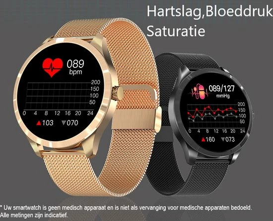 Goedkoopste ⌛ Belesy® Y6 Pro 2022 - Smartwatch Dames - Smartwatch Heren - Android - IOS - Horloge - 1.28 Inch - Kleurenscherm - Stappenteller - Bloeddruk - Hartslag - 75+ Wijzerplaten - Sporten - Staal - Goud 🥰 6 Goedkoopste ⌛ Belesy® Y6 Pro 2022 - Smartwatch Dames - Smartwatch Heren - Android - IOS - Horloge - 1.28 Inch - Kleurenscherm - Stappenteller - Bloeddruk - Hartslag - 75+ Wijzerplaten - Sporten - Staal - Goud 🥰 - Afbeelding 4
