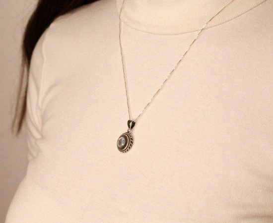 Groothandel π Terra Edela Natuursieraad - 925 Sterling Zilver Labradoriet Ketting Hanger Pendant - Luxe Edelsteen Sieraad - Handgemaakt π 4 Groothandel π Terra Edela Natuursieraad - 925 Sterling Zilver Labradoriet Ketting Hanger Pendant - Luxe Edelsteen Sieraad - Handgemaakt π - Afbeelding 2