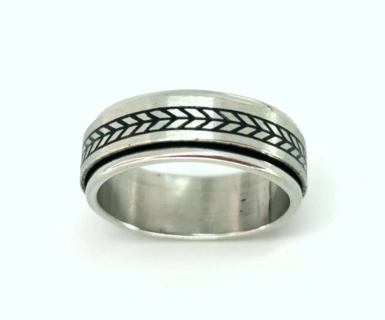 Beste Pirce π Lili 41 - RVS - Stress Ringen - Maat 18 - Tattoo Band, 2 Losse Ring Op Elkaar (ook Wel Stress Ring Genoemd) π 6 Beste Pirce π Lili 41 - RVS - Stress Ringen - Maat 18 - Tattoo Band, 2 Losse Ring Op Elkaar (ook Wel Stress Ring Genoemd) π - Afbeelding 4