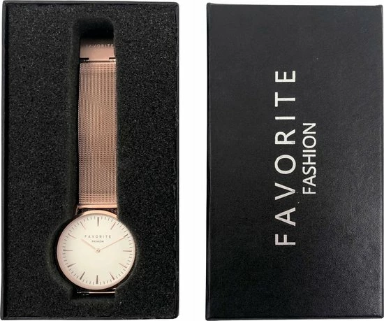 Korting 🥰 Favorite Fashion Navarra Rosegold Mesh 2.0 Horloge | Rosekleurig | Mesh Band | Luxe Giftset/Cadeauset ⭐ 4 Korting 🥰 Favorite Fashion Navarra Rosegold Mesh 2.0 Horloge | Rosekleurig | Mesh Band | Luxe Giftset/Cadeauset ⭐ - Afbeelding 2