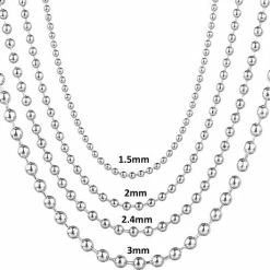 Hete verkoop ✨ Fako Bijoux® - Bolletjes Ketting - Ball Chain - RVS - Stainless Steel - 1.5mm - 60cm - Zilverkleurig - Sinterklaas & Kerst ✨ 9 Hete verkoop ✨ Fako Bijoux® - Bolletjes Ketting - Ball Chain - RVS - Stainless Steel - 1.5mm - 60cm - Zilverkleurig - Sinterklaas & Kerst ✨ -Sieraden-horloges Winkel 550x461 2