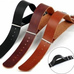 Hete verkoop ✨ Merkloos 20mm Leder Nato Strap - Donker Bruin Vintage James Bond - Nato Strap Collectie Leer - Mannen - Lederen Horlogeband - Donkerbruin 20 Mm Bandbreedte Voor Seiko Casio Omega Rolex Tudor En Meer! 😉 -Sieraden-horloges Winkel 550x480